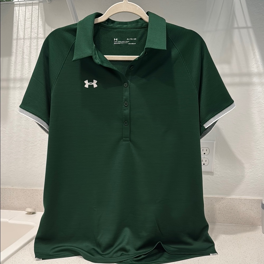 Under Armour Forest Green Performance Polo
